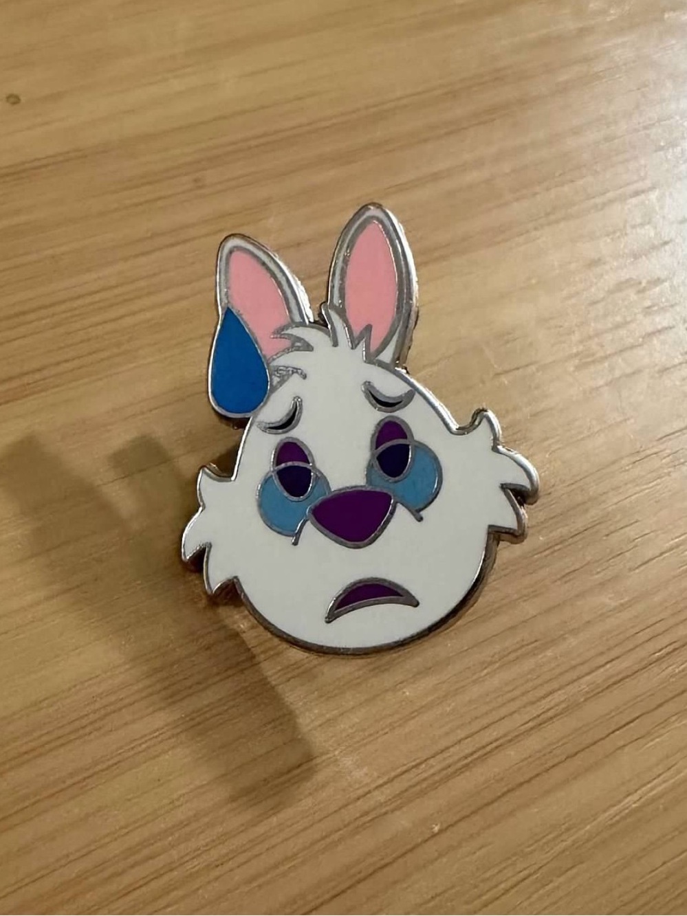 Disney Alice in Wonderland White Rabbit Enamel Pin